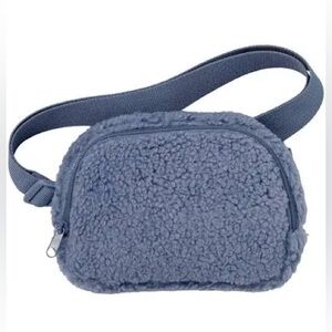 Blue Fleece Fanny Pack